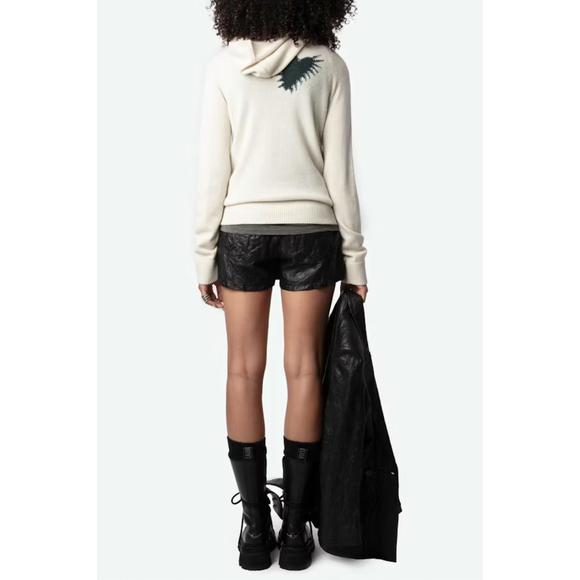 NEW ZADIG & VOLTAIRE moony cashmere sweater in flake - Picture 2 of 4